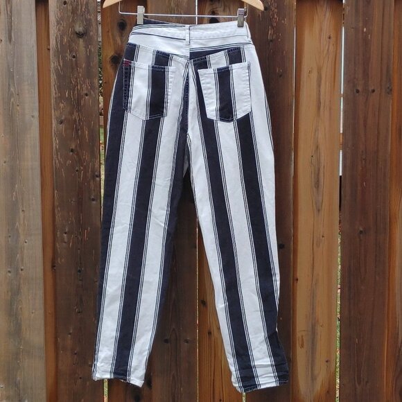 BDG Urban Outfitters Black and White Striped High Waist  Denim Jeans Women's 27 - Picture 5 of 7